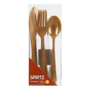 Spritz 30 count Cutlery Gold Silverware
